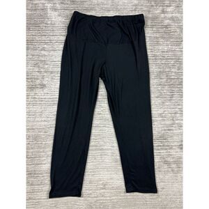Hybrid & Company Leggings Womens 1X Black‎ Made in USA Athleisure